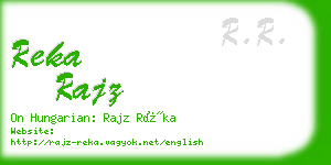 reka rajz business card